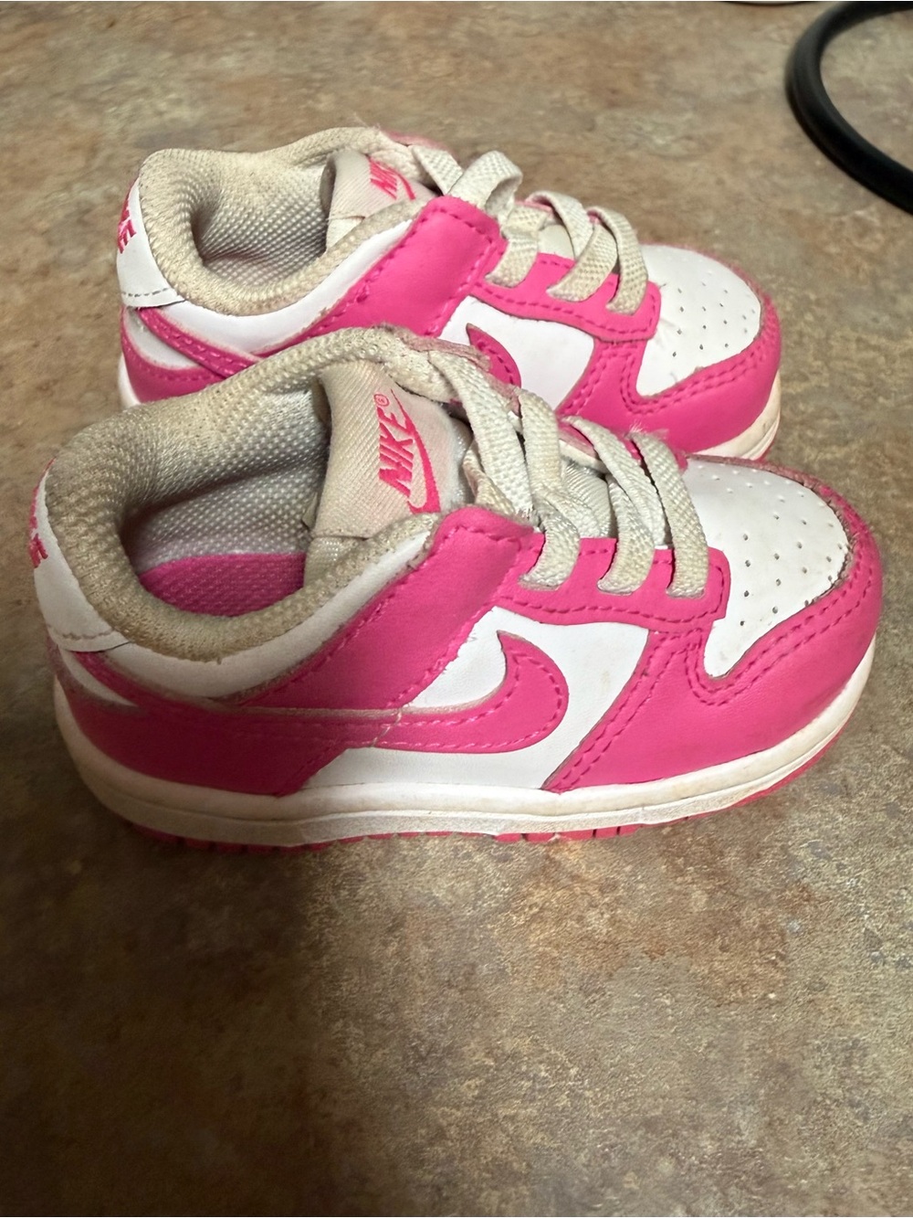 Nike Pink and White Toddlers' Low-Top Sneakers